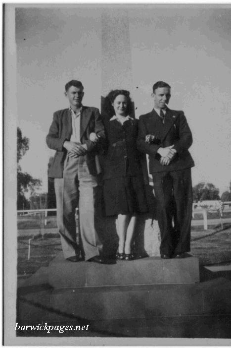 William(left) & Edward George White with Gloria Rose Davis in the middle. 